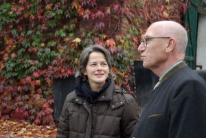 2007 im Herbst - Alexandra Bresges-Jung mit Manfred Hellwig, dem Besitzer von Deckhengst Martillo (Foto Dequia Media) (2)